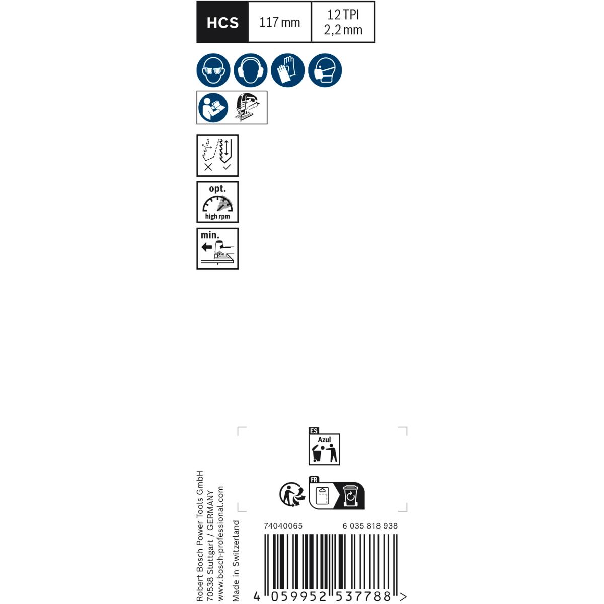 Bosch EXPERT ‘Wood 2-side clean’ T 308 BO Stichsägeblatt