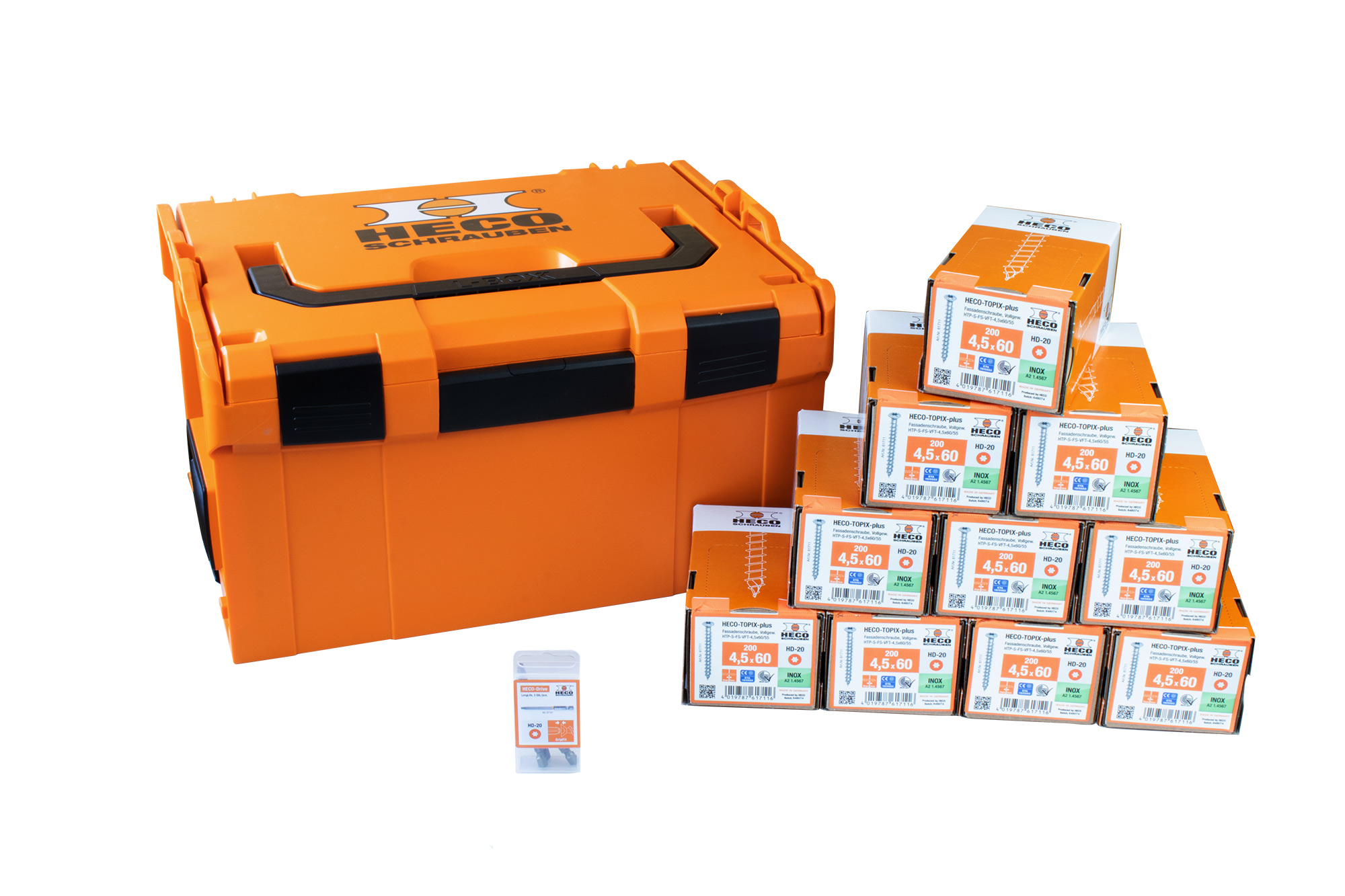 HECO L-BOXX 238 Fassade mit Heco-TOPIX-plus A2 Fassadenschrauben 4,5x60, 2.000 Stück