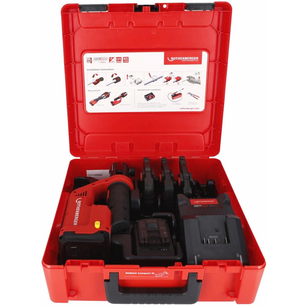 ROTHENBERGER ROMAX COMPACT III Set M15-22-28, 2Ah, EU, AMPShare
