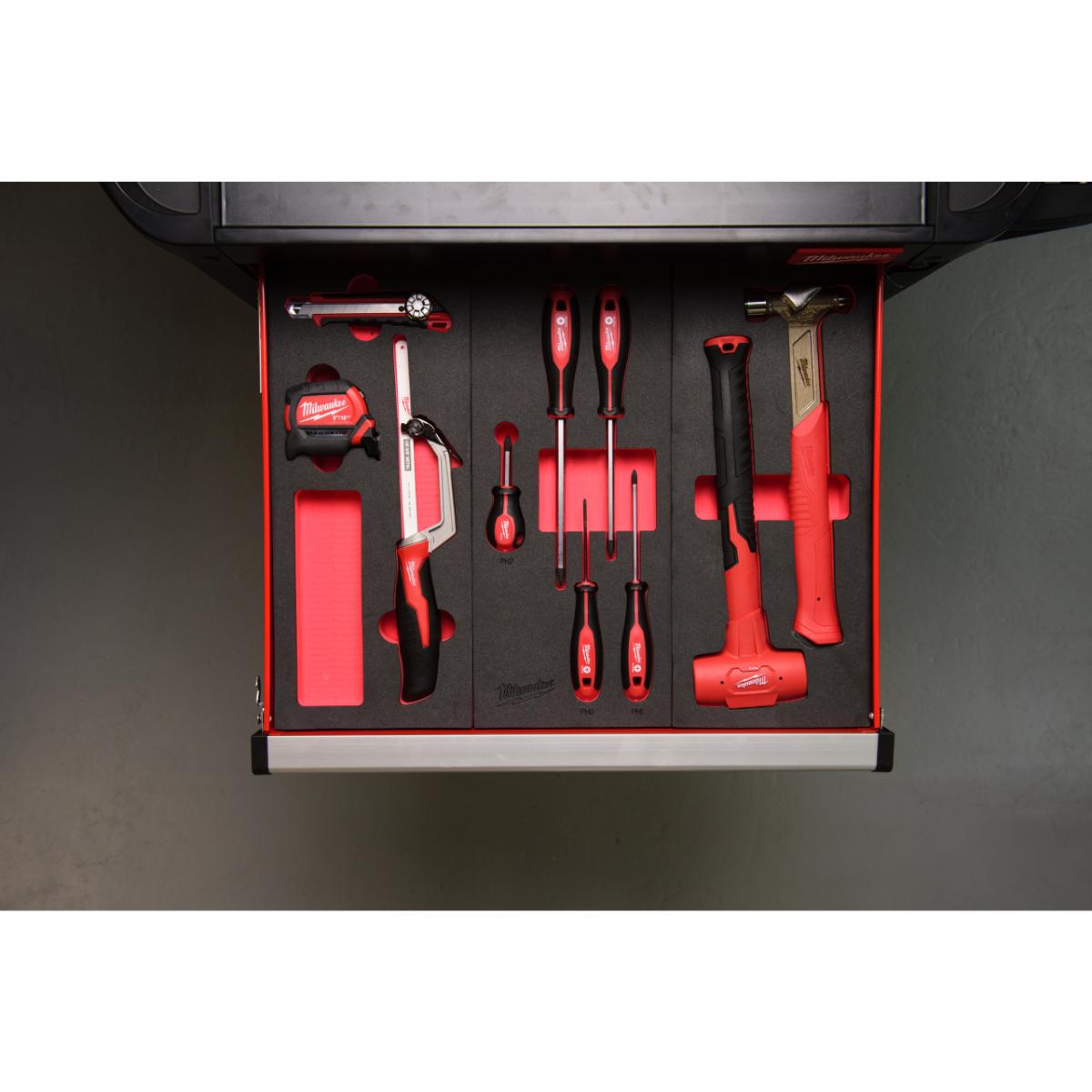 Milwaukee Englischer Schlosser- und Schonhammer Einlage 2-teilig für Werkstattwagen 78cm
