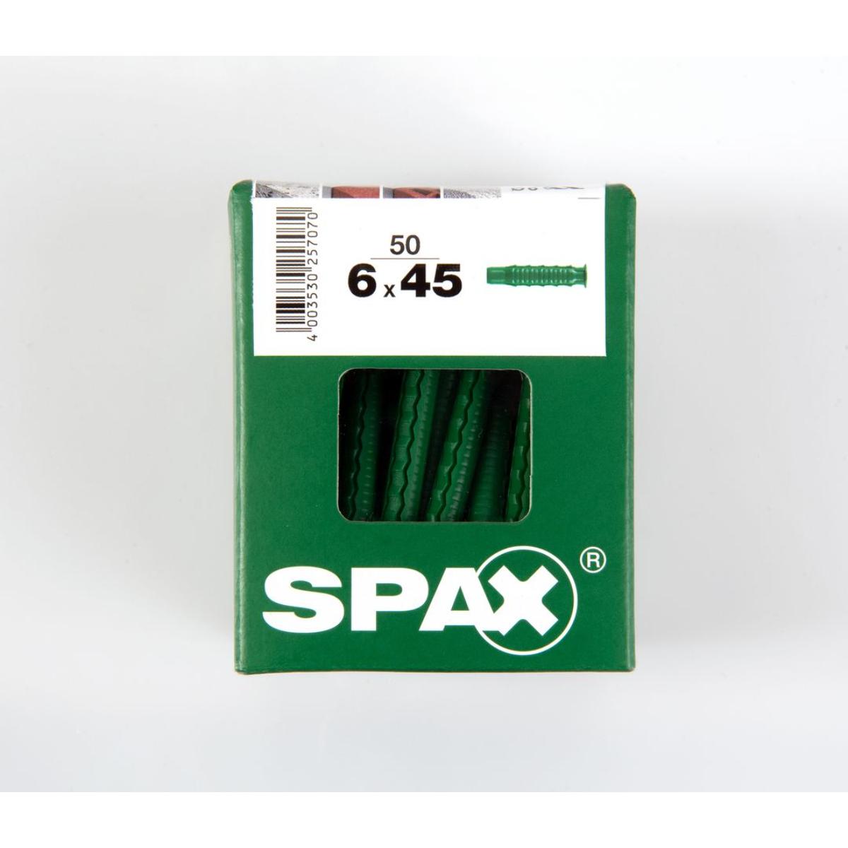 SPAX Duebel Typ-SD L 6 x 45 mm, 50 Stück