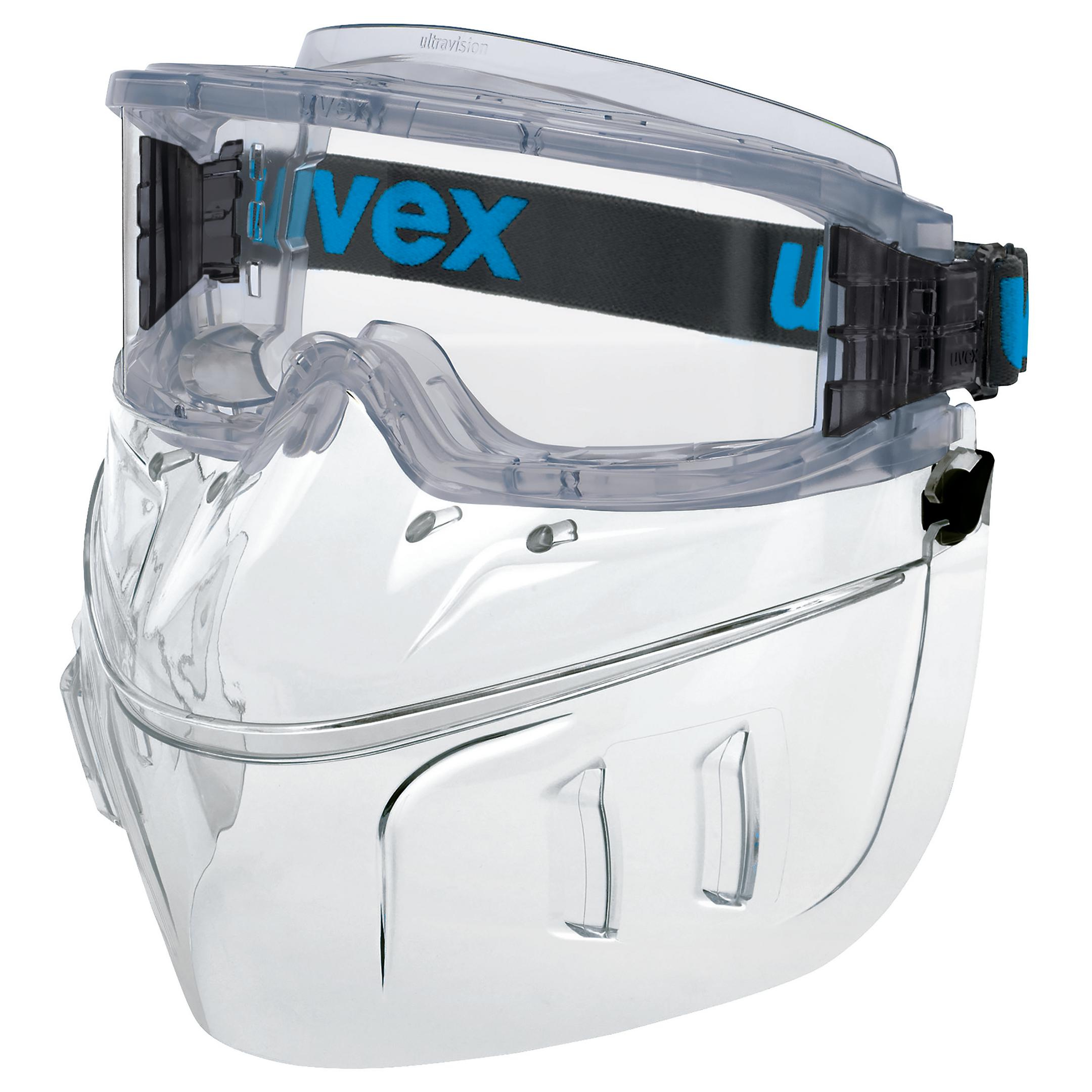 uvex Vollsichtbrille ultravision mit Faceguard
