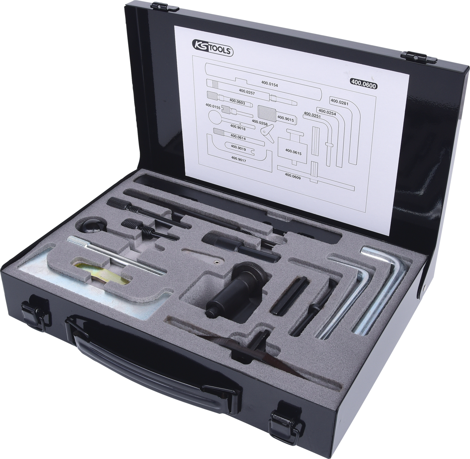 KS Tools Motoreinstell-Werkzeug-Satz für Ford - Mazda, 20-tlg