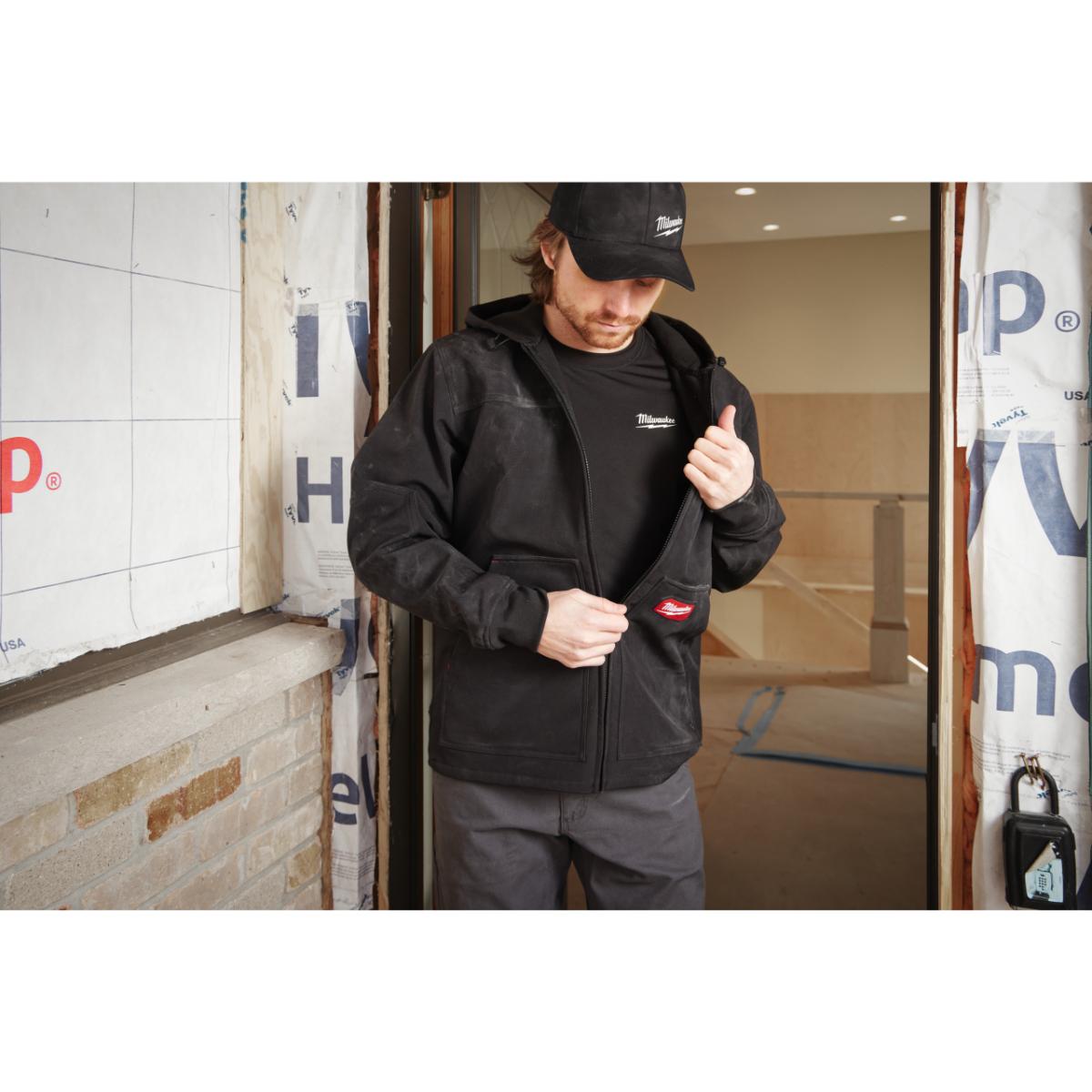 Milwaukee FREEFLEX Softshell Kapuzen-Jacke schwarz