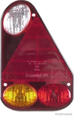 HERTH&BUSS Lichtscheibe, Heckleuchte, rechts, Rückfahrl., Dreieckrückstrahler