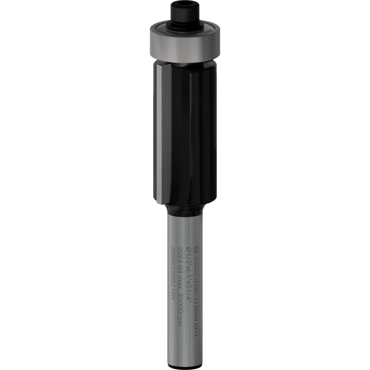 Bosch PRO Bündigfräser, untenliegendes Führungskugellager, Ø 1/2 x L 1, Schaft 1/4