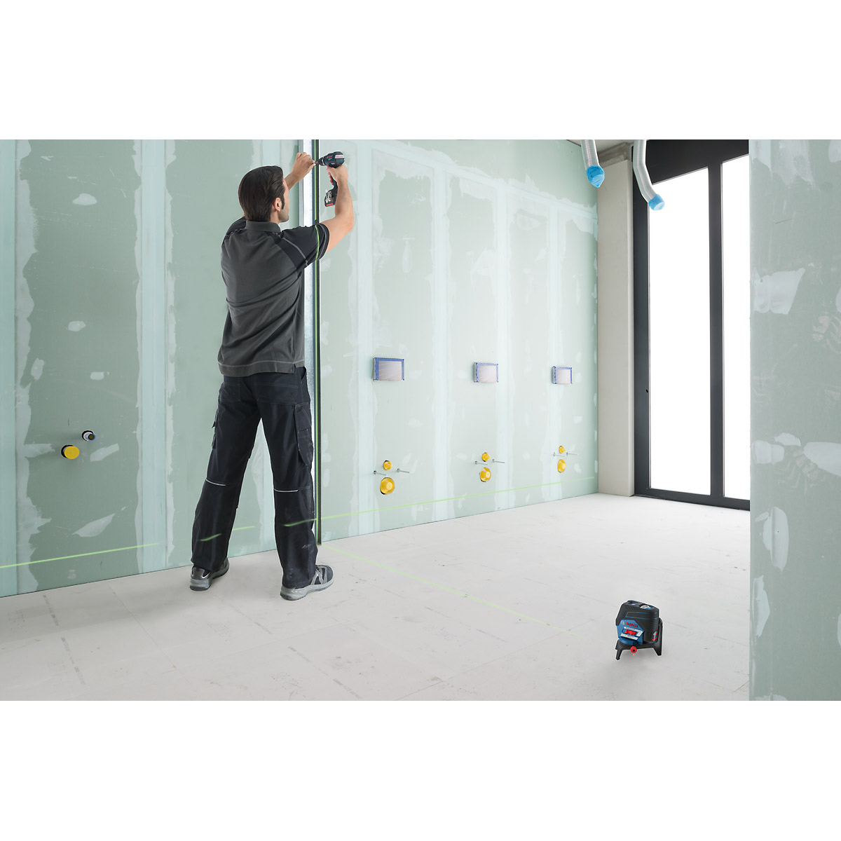 Bosch Kombilaser GCL 2-50 CG, mit 1 x 2,0 Li-Ion Akku, RM 2, L-BOXX