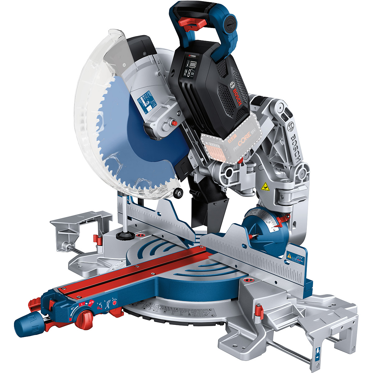 Bosch Akku-Kapp- und Gehrungssäge BITURBO GCM18V-305 GDC