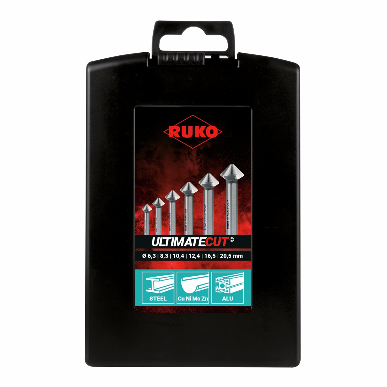 RUKO ULTIMATECUT Kegelsenker-Satz (DIN 335) Form C 90° HSS - 6-tlg.