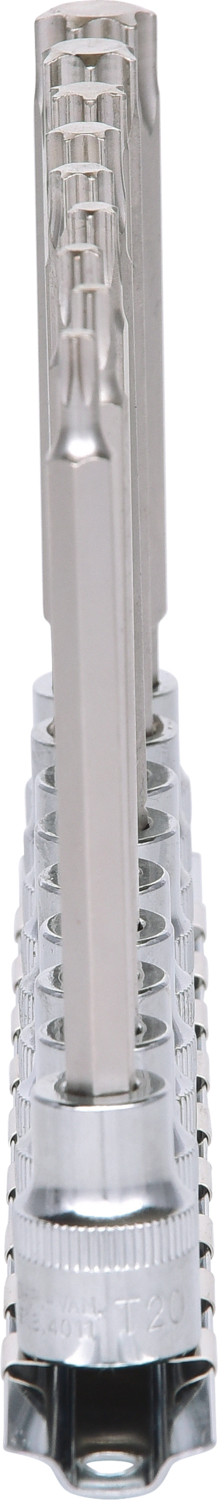 KS Tools 3/8" CHROMEplus Bit-Stecknuss-Satz Torx, lang, 9-tlg T20-T60