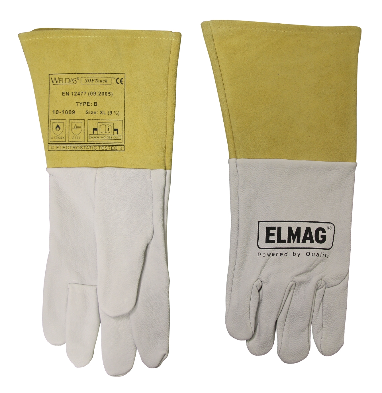 ELMAG 5-Finger-Schweißerhandschuhe WELDAS 10-1009
