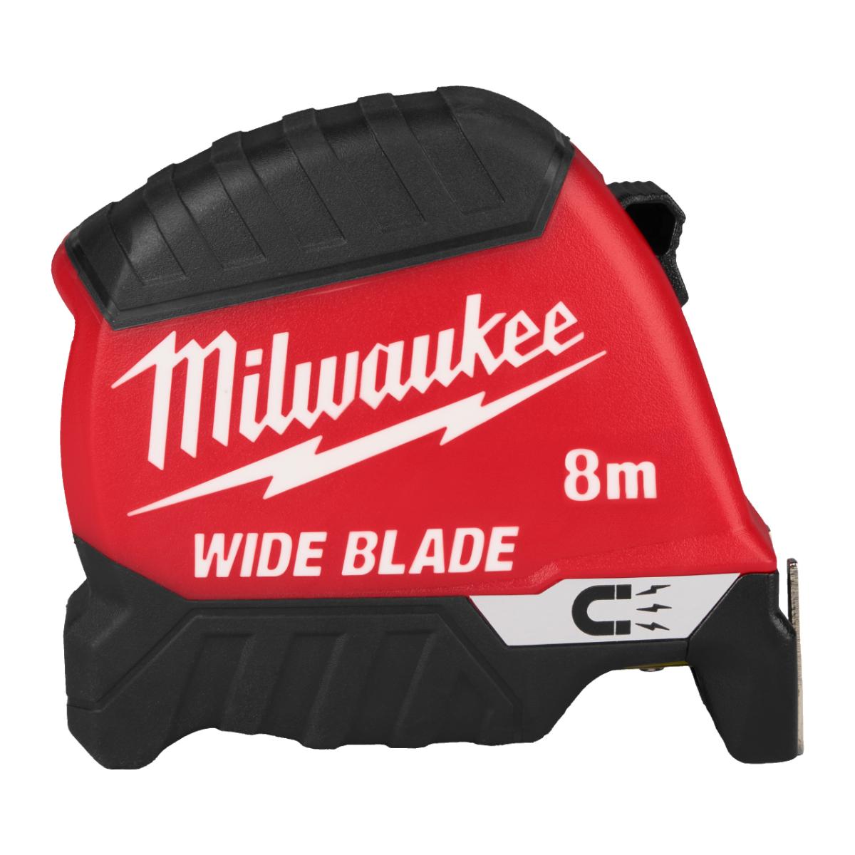 Milwaukee Premium-Bandmaß breit 8 m, 35mm, Magnetic PREMIUM -Gen II