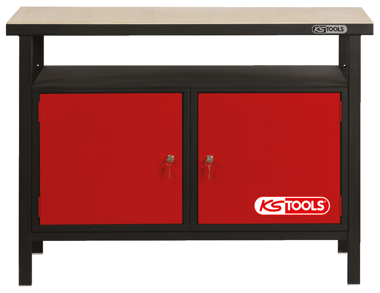 KS Tools Profi-Werkbank mit 2 Türen, H840xB1200xT600mm