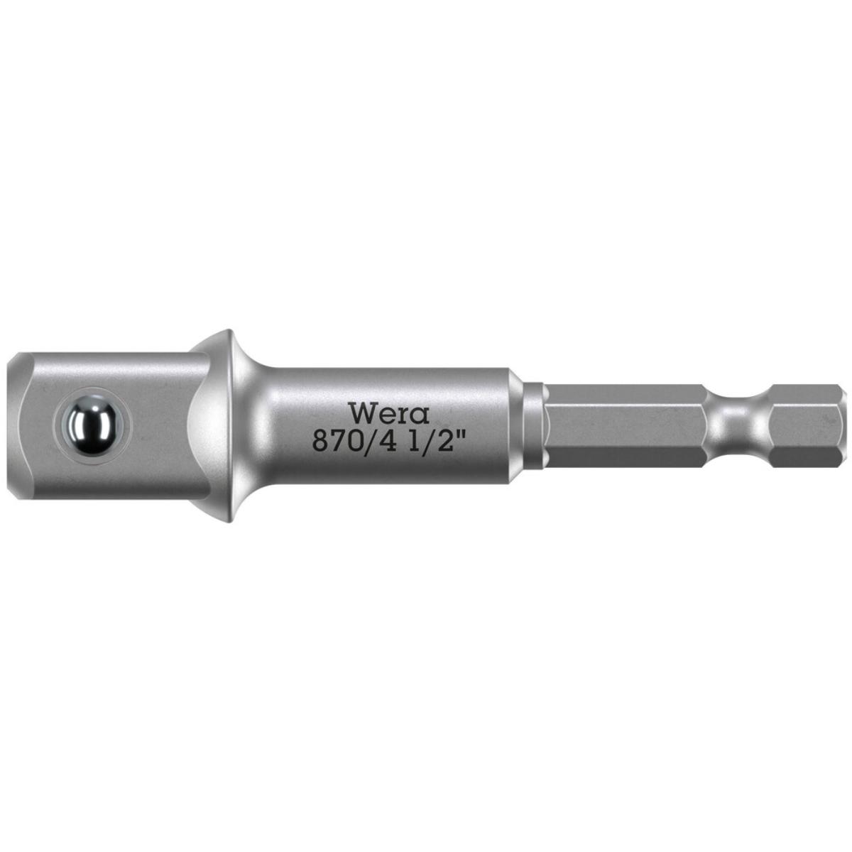 Wera 870/4 Werkzeugschaft (Verbindungsteil), 1/4 zoll x 1/2 zoll x 72 mm