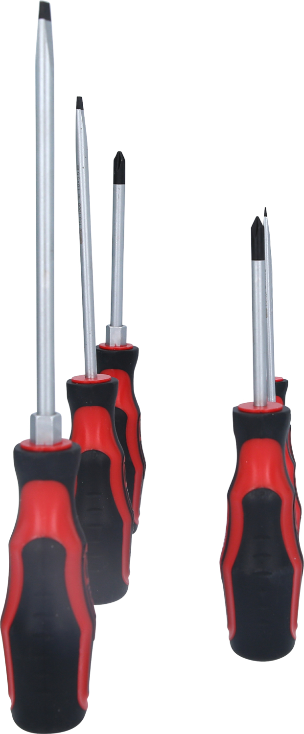 KS Tools ERGOTORQUEplus Schraubendreher-Satz, 6-tlg Schlitz, PH