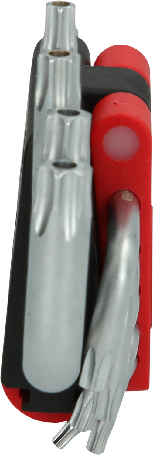 KS Tools Torx-Winkelstiftschlüssel-Satz mit Bohrung, kurz, 9-tlgTB10-TB50