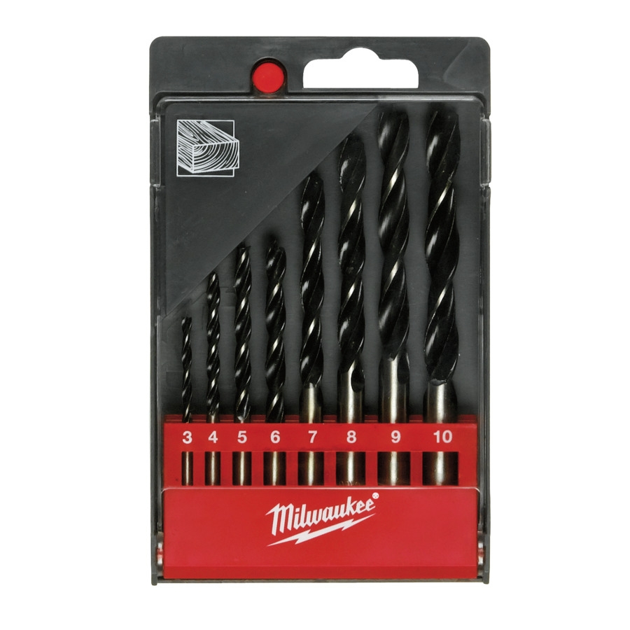 Milwaukee Holzbohrer-Set - DIN 7487 E - 8-teilig