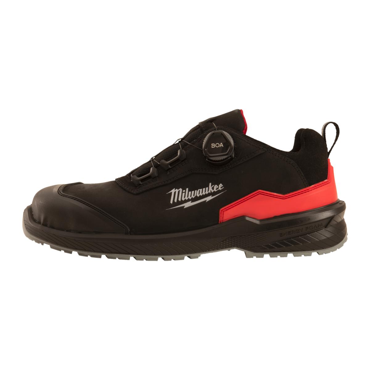 Milwaukee FLEXTRED S3S Sicherheits-Halbschuh BOA Leder schwarz