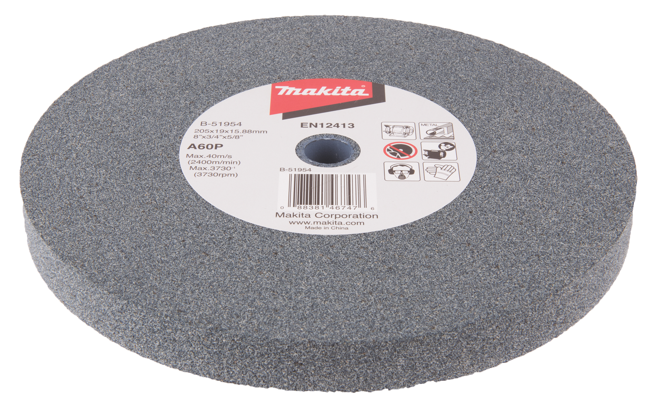 Makita Schleifstein A60P, 205 x 19 x 15,88 mm - B-51954