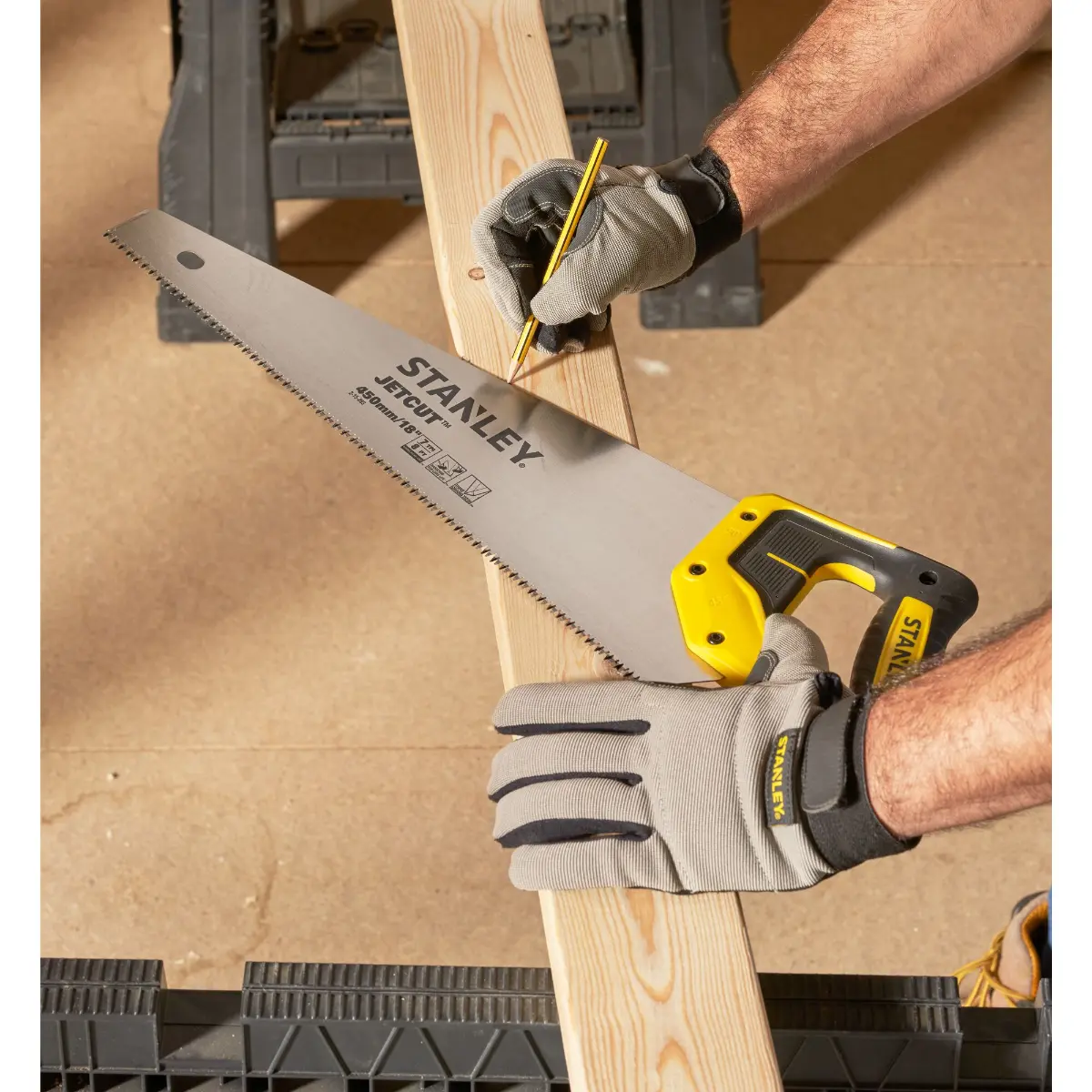 STANLEY JETCUT Handsäge 450mm 7TPI
