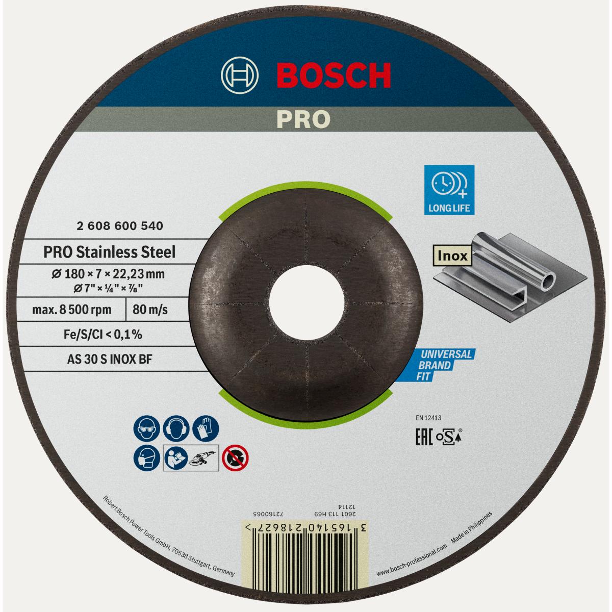 Bosch PRO Schruppscheibe gekröpft Expert für Inox