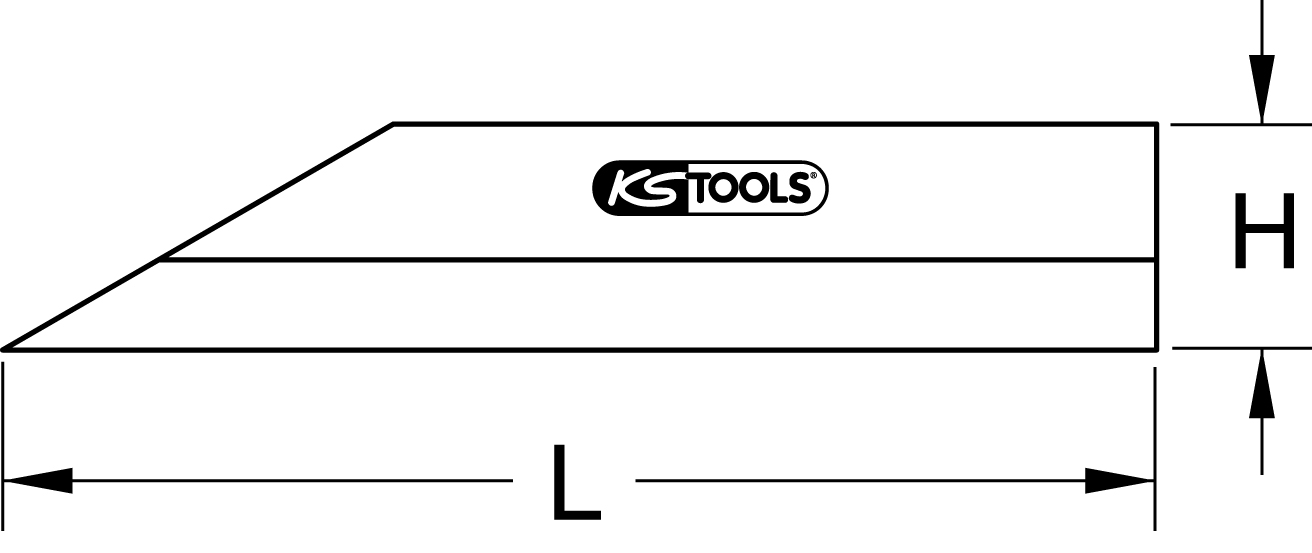 KS Tools Präzisions-Haarlineal
