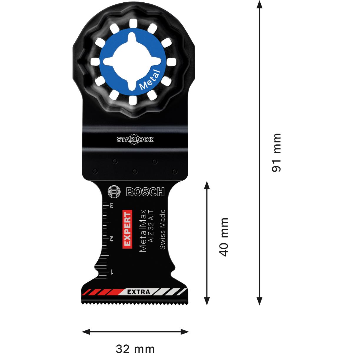 Bosch EXPERT AIZ 32 AIT MetalMax Tauchsägeblatt, 32 x 40 mm, 5-Stück