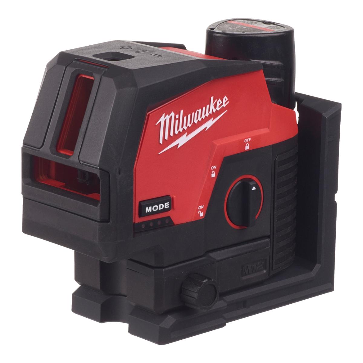 Milwaukee Kreuzlinienlaser mit Lotfunktion M12 CLLP-301C