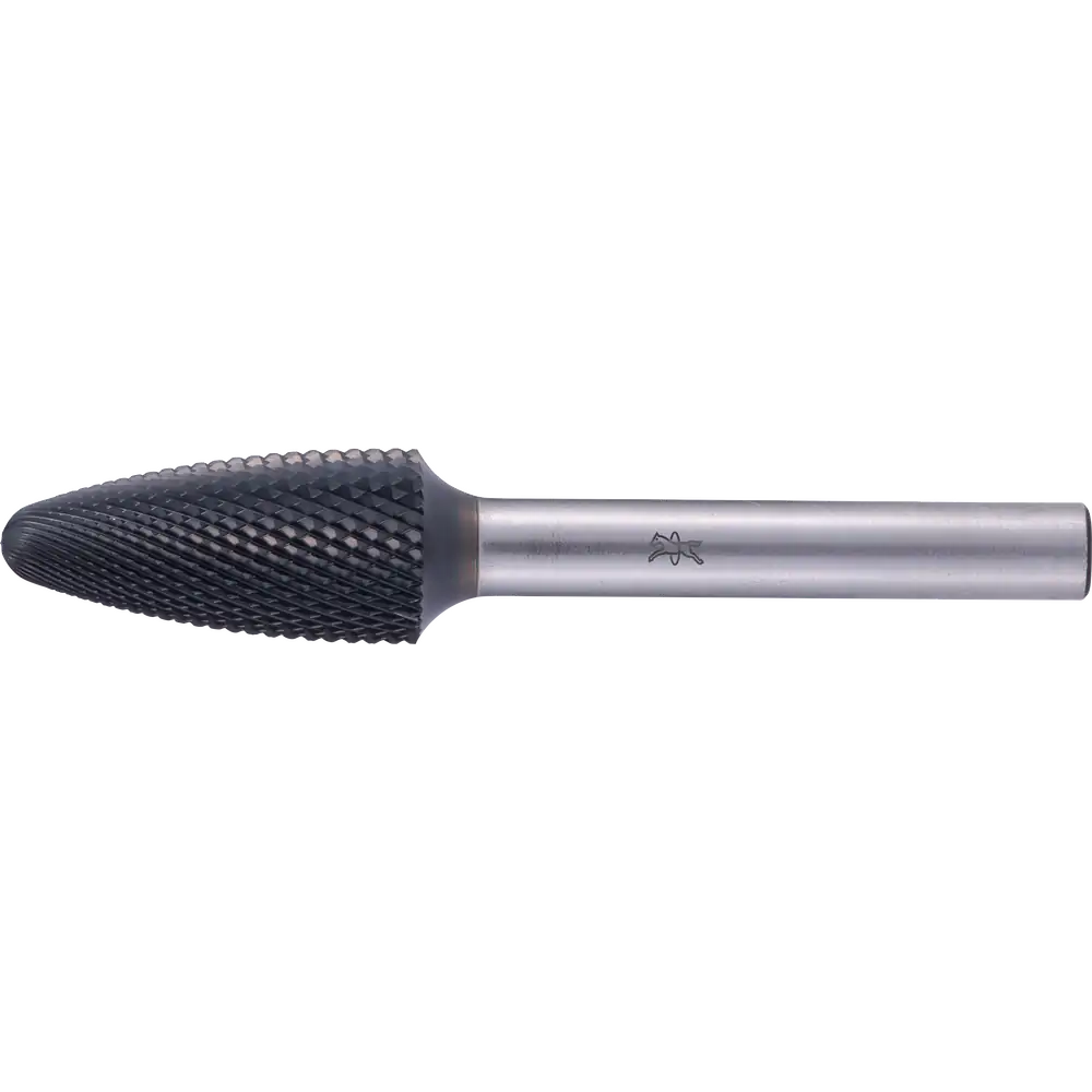 PFERD TOOLS Hartmetall Hochleistungsfrässtift MICRO Rundbogen RBF Ø 12x25mm Schaft-Ø 6mm HICOAT beschichtet für die Feinbearbeitung