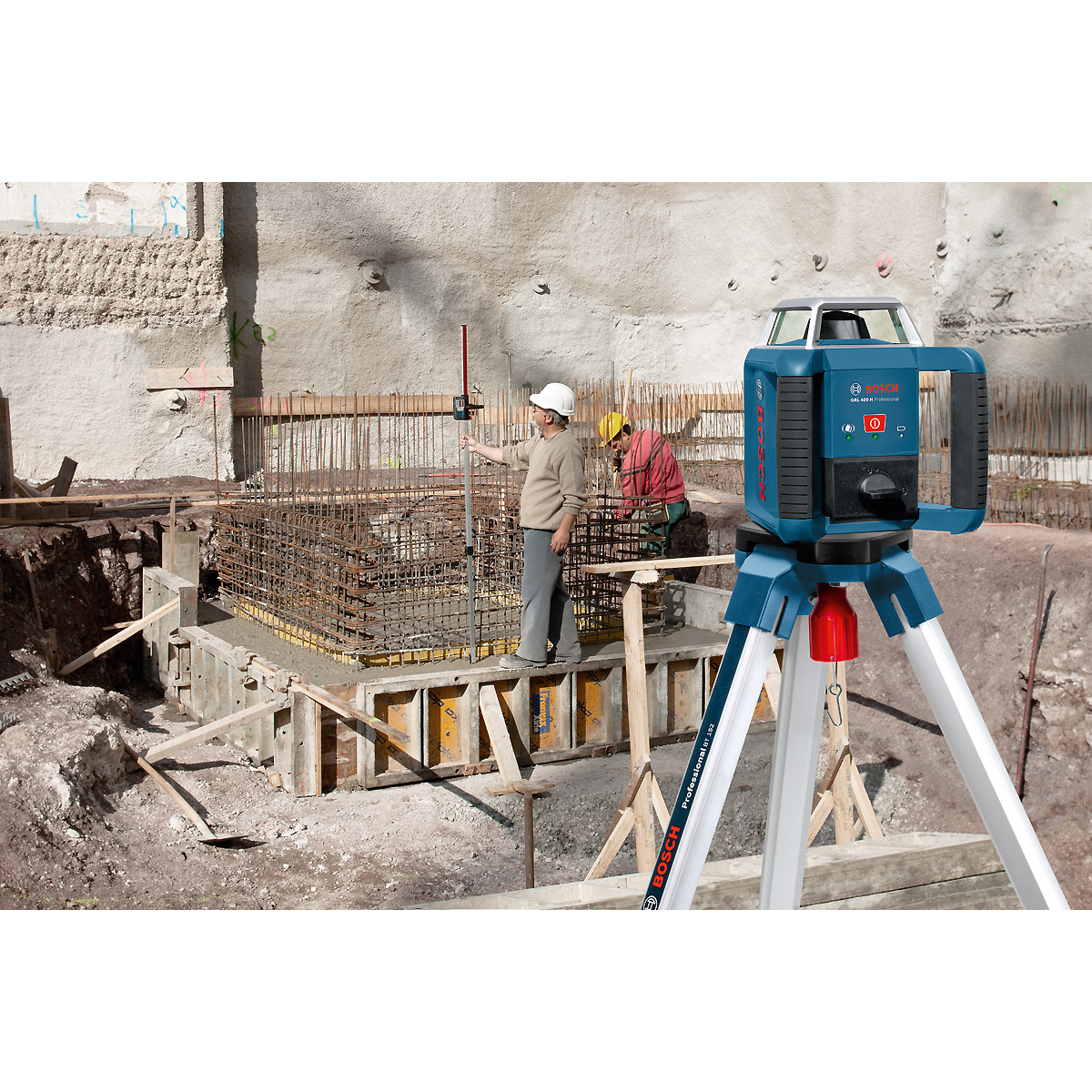 Bosch Rotationslaser GRL 400 H im Handwerkerkoffer