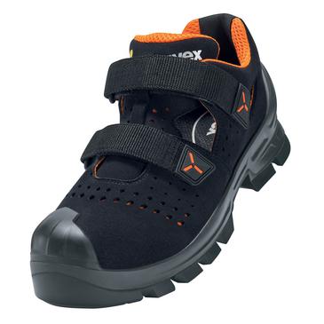 uvex 2 MACSOLE® Sicherheitsschuh S1P Sandale Velours Größe 44 Weite 14