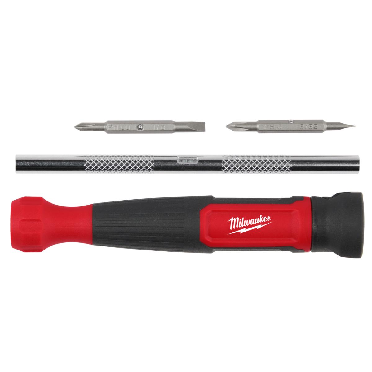Milwaukee Feinschraubendreher 4-in-1 PH/SL inkl. 2-Wende-Bits PH/SL