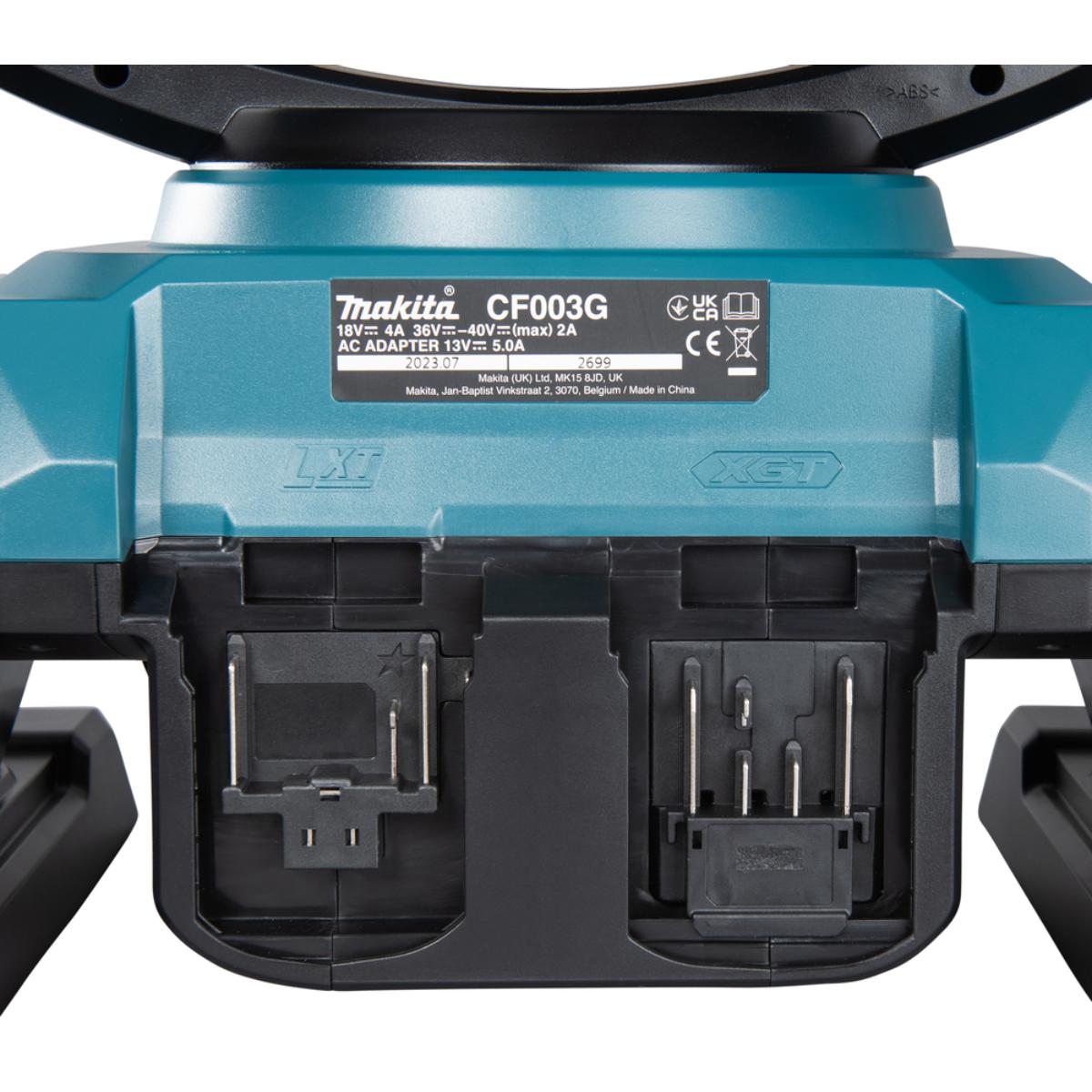 Makita Akku-Lüfter XGT - 40V max./230V - 38-120 m³/min - 1,6-5,0 m/s - CF003GZ