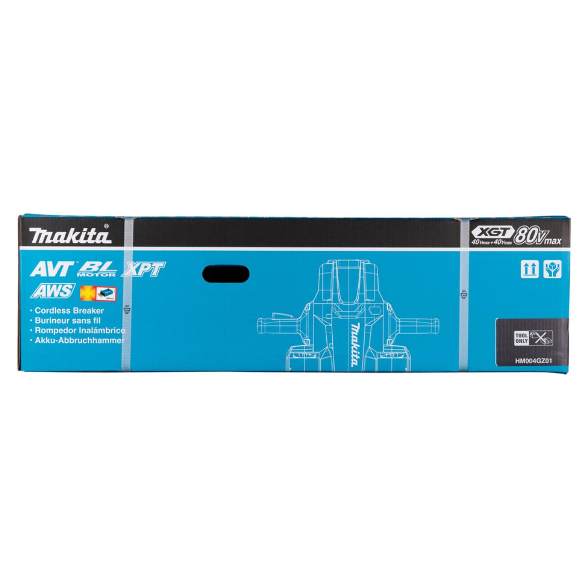 Makita Akku-Abbruchhammer XGT - 2x40V max. - 28-mm-Sechskant - 72,8 J - HM004GZ01
