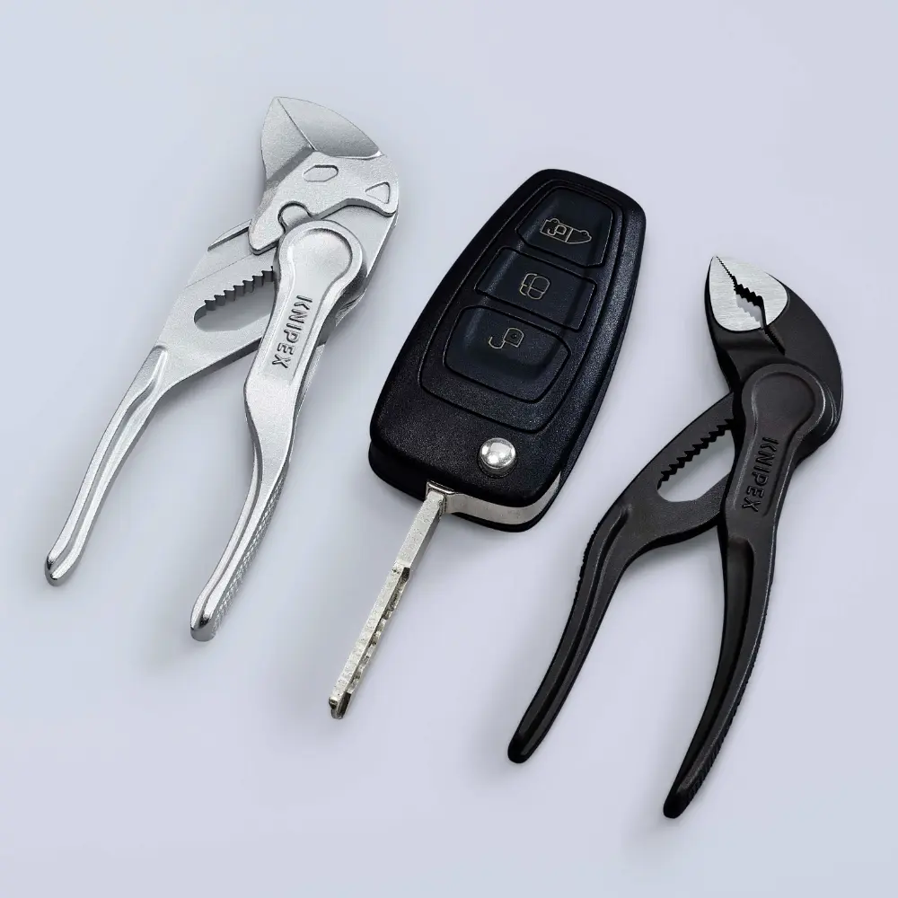 KNIPEX Zangenschlüssel XS Zange und Schraubenschlüssel in einem Werkzeug verchromt 100 mm