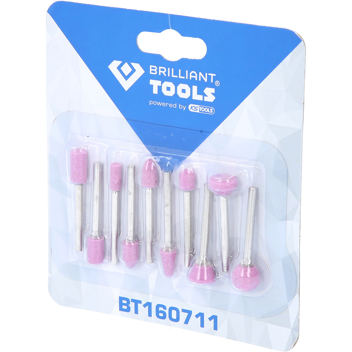 Brilliant Tools Schleifstift-Satz für Stiftschleifer, 10-tlg