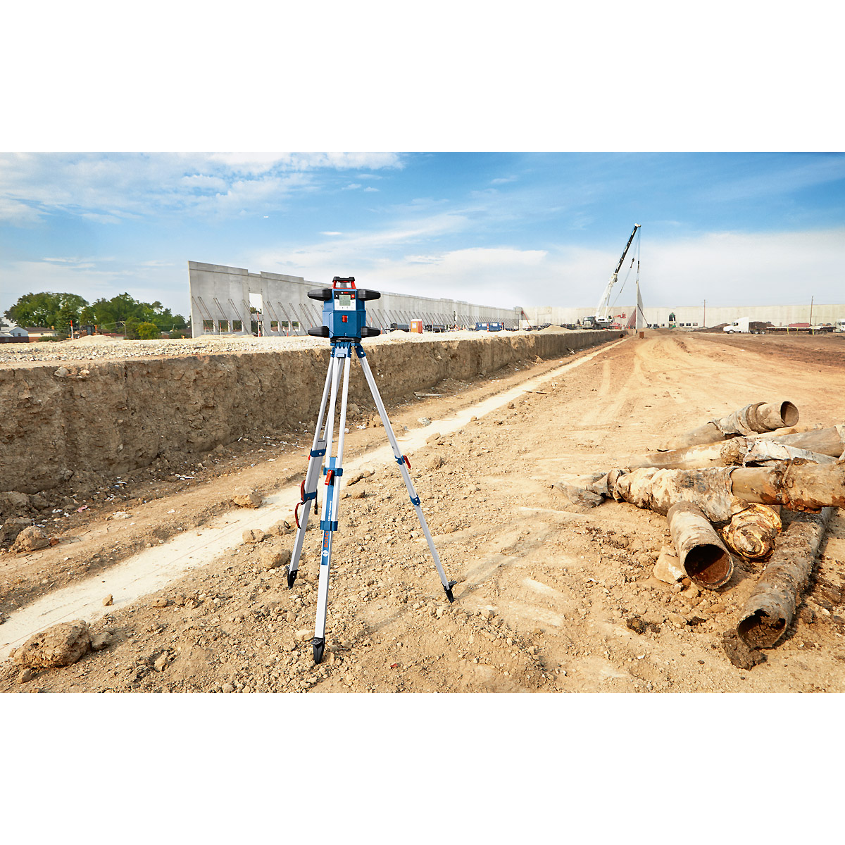 Bosch Rotationslaser GRL 600 CHV, mit Akku und Schnellladegerät