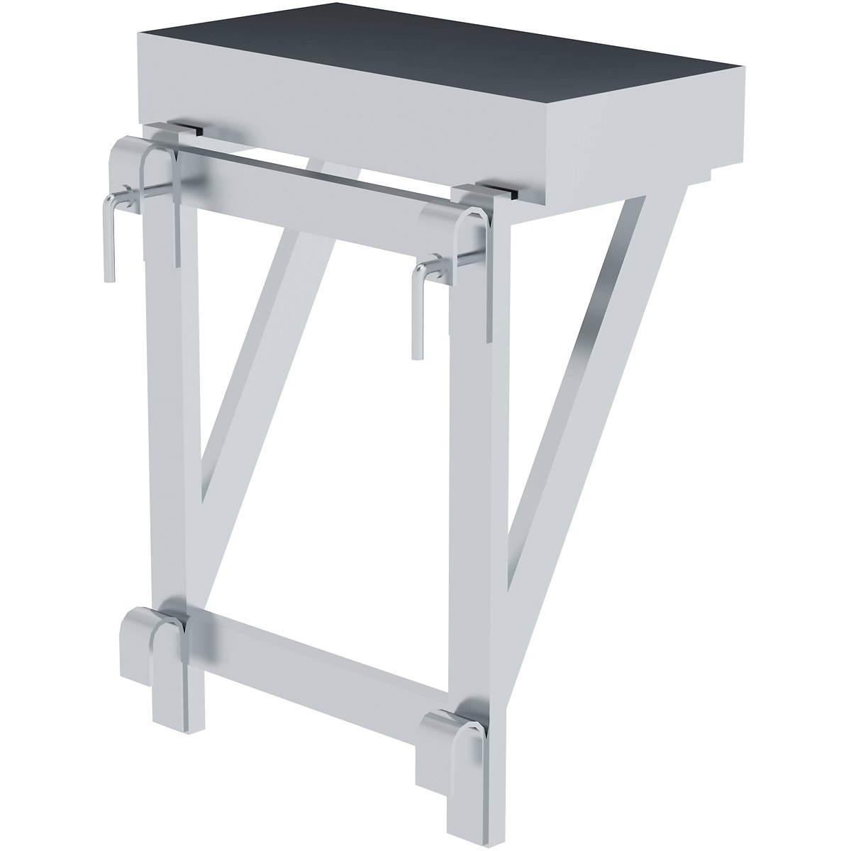 Munk Ablageschale für Geländer 100 x 300 x 600