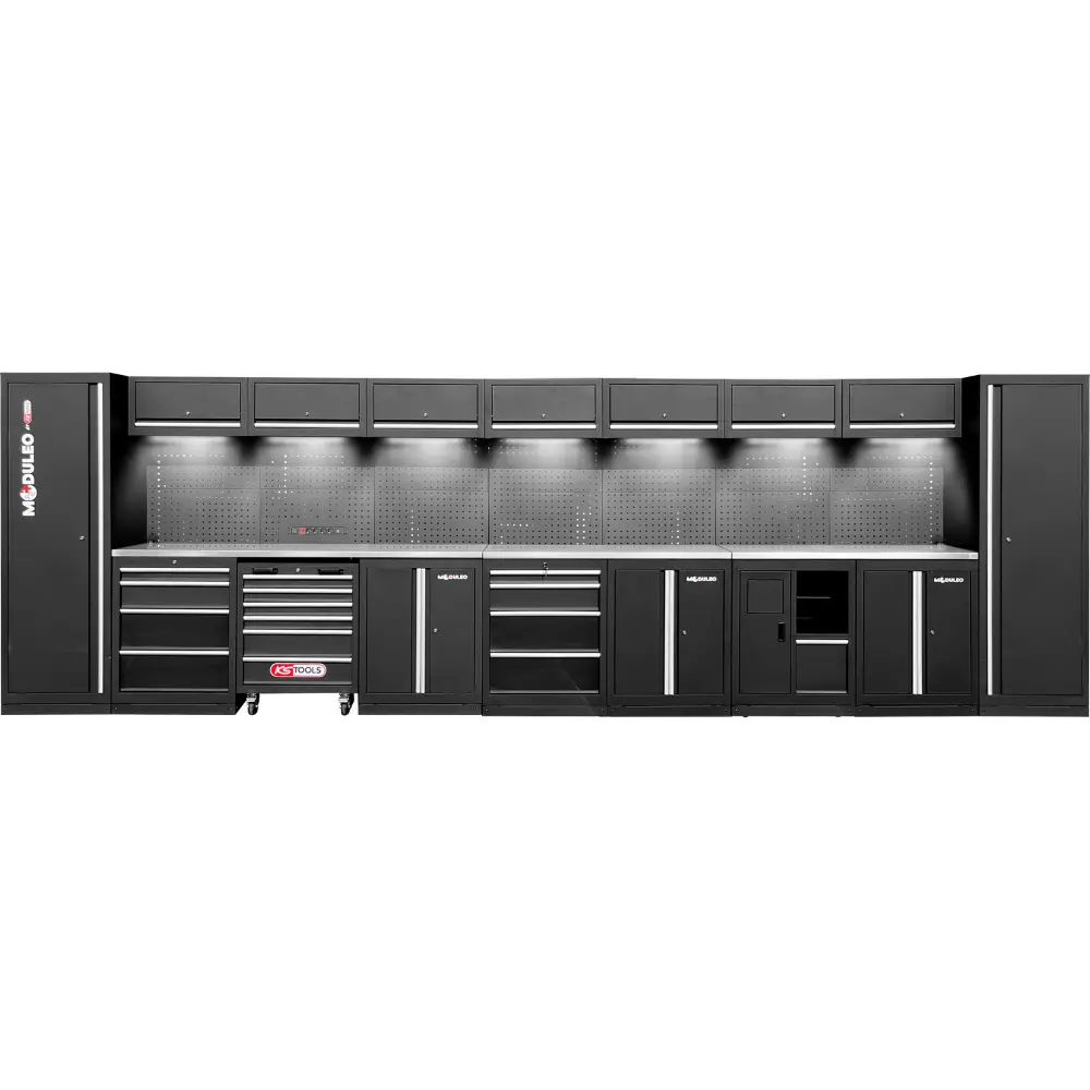 KS TOOLS Werkstatt-Schranksystem, gerade, 5960 x 500 mm, Variante 1