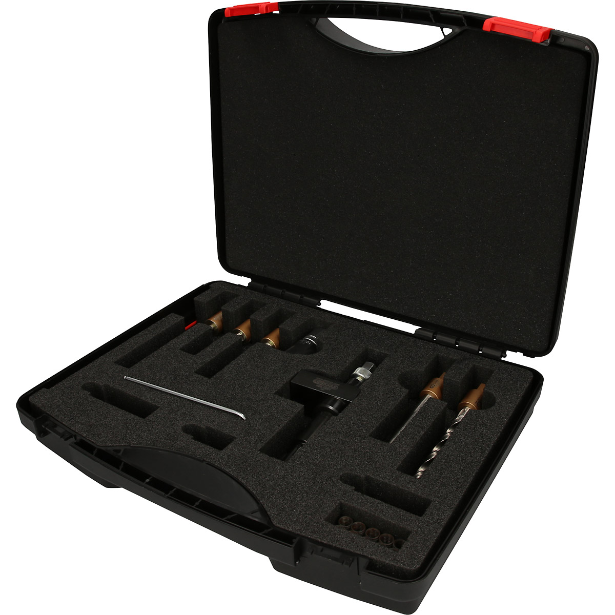 KS Tools Injektor-Spannschrauben-Ausbohr-Satz, 22-tlg