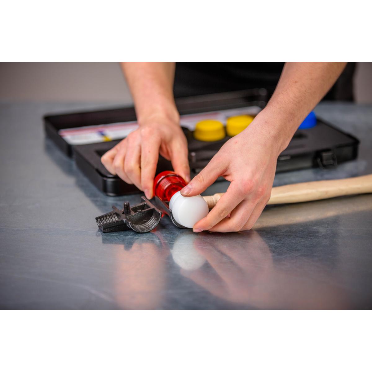Wiha Schonhammer Set Safety mit gemischten Schlagköpfen 9-teiliges Set mit Box