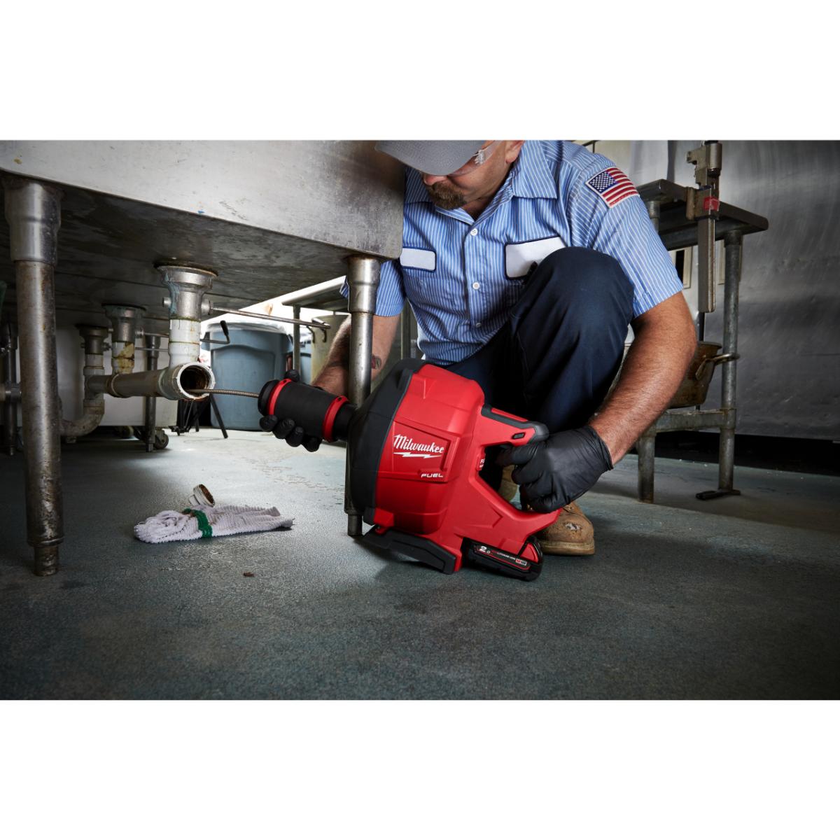 Milwaukee M18 FUEL Akku-Rohrreiniger mit 10 mm Spirale M18 FDCPF10-201C
