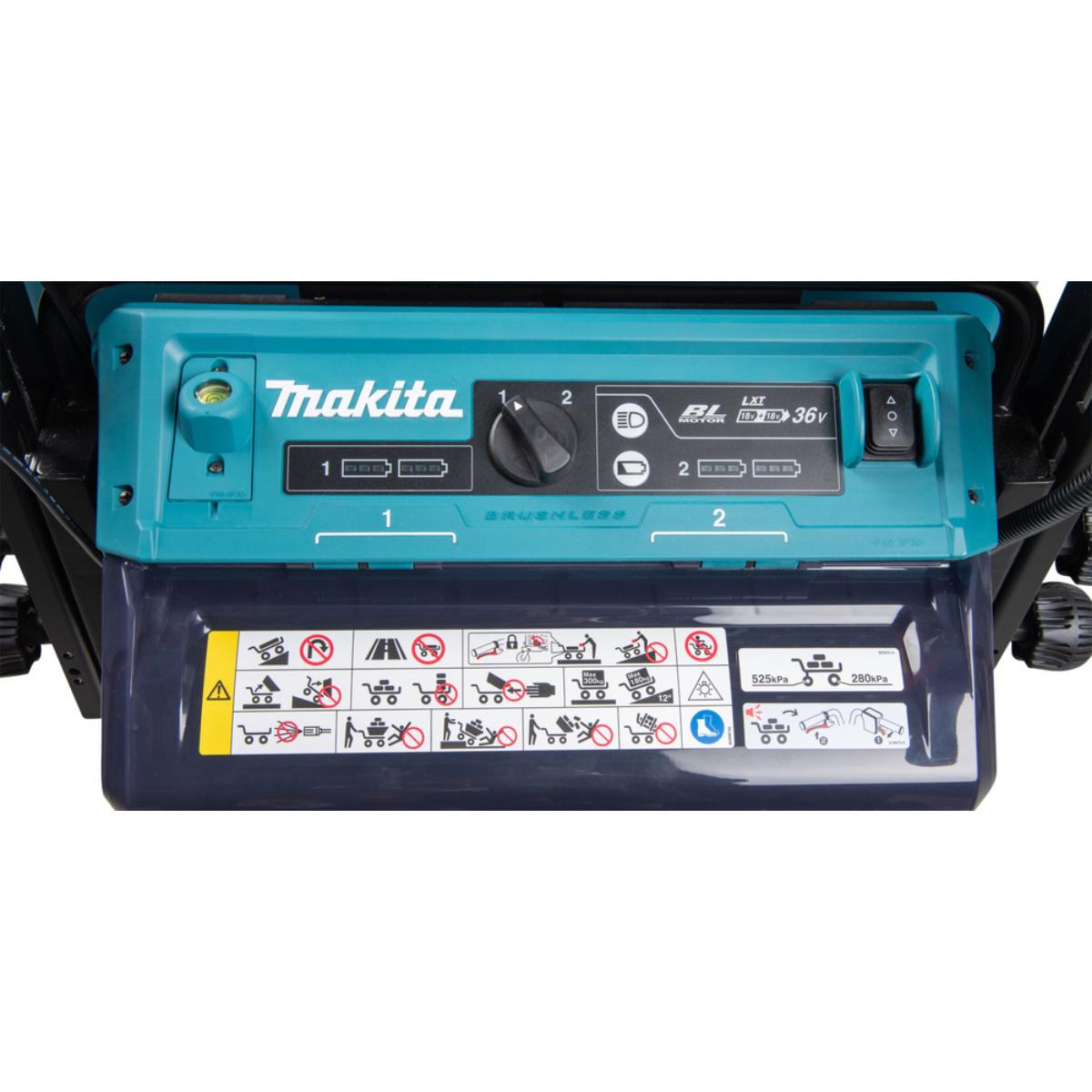 Makita Akku-Schubkarre 2x18V - 300 kg - 0-1,5/3,5 km/h - DCU602Z