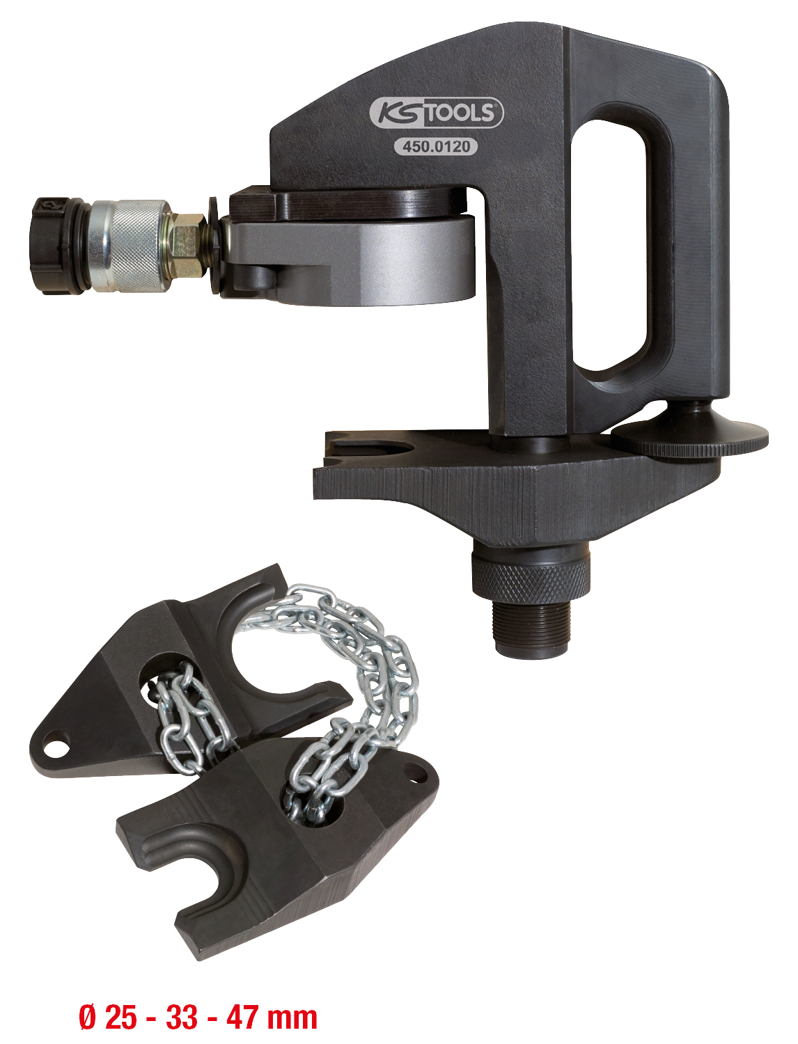 KS Tools Hydraulischer Kugelgelenk-Ausdrücker-Satz, 6-tlg
