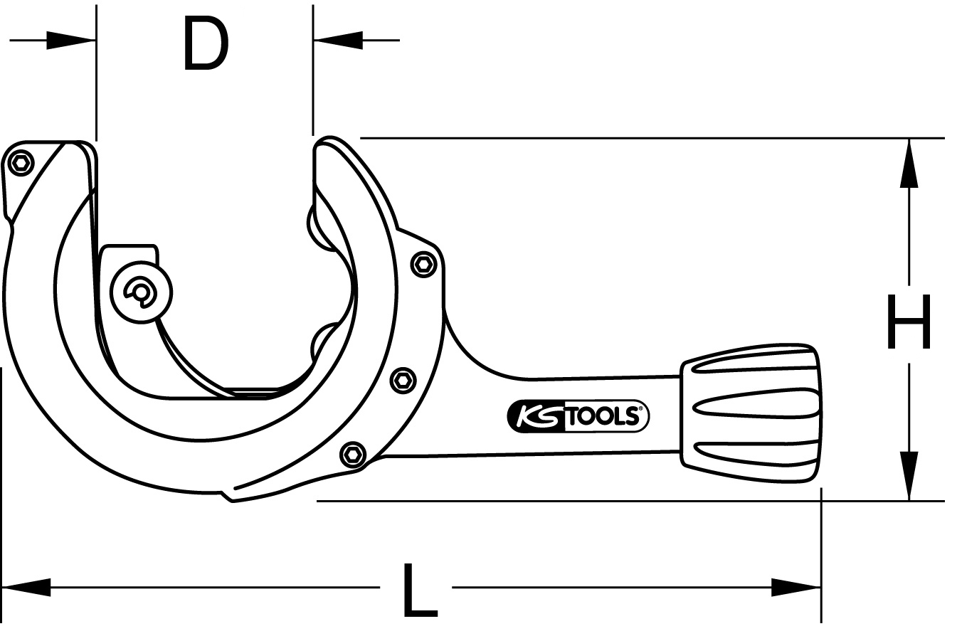 KS Tools Ratschen-Rohrabschneider