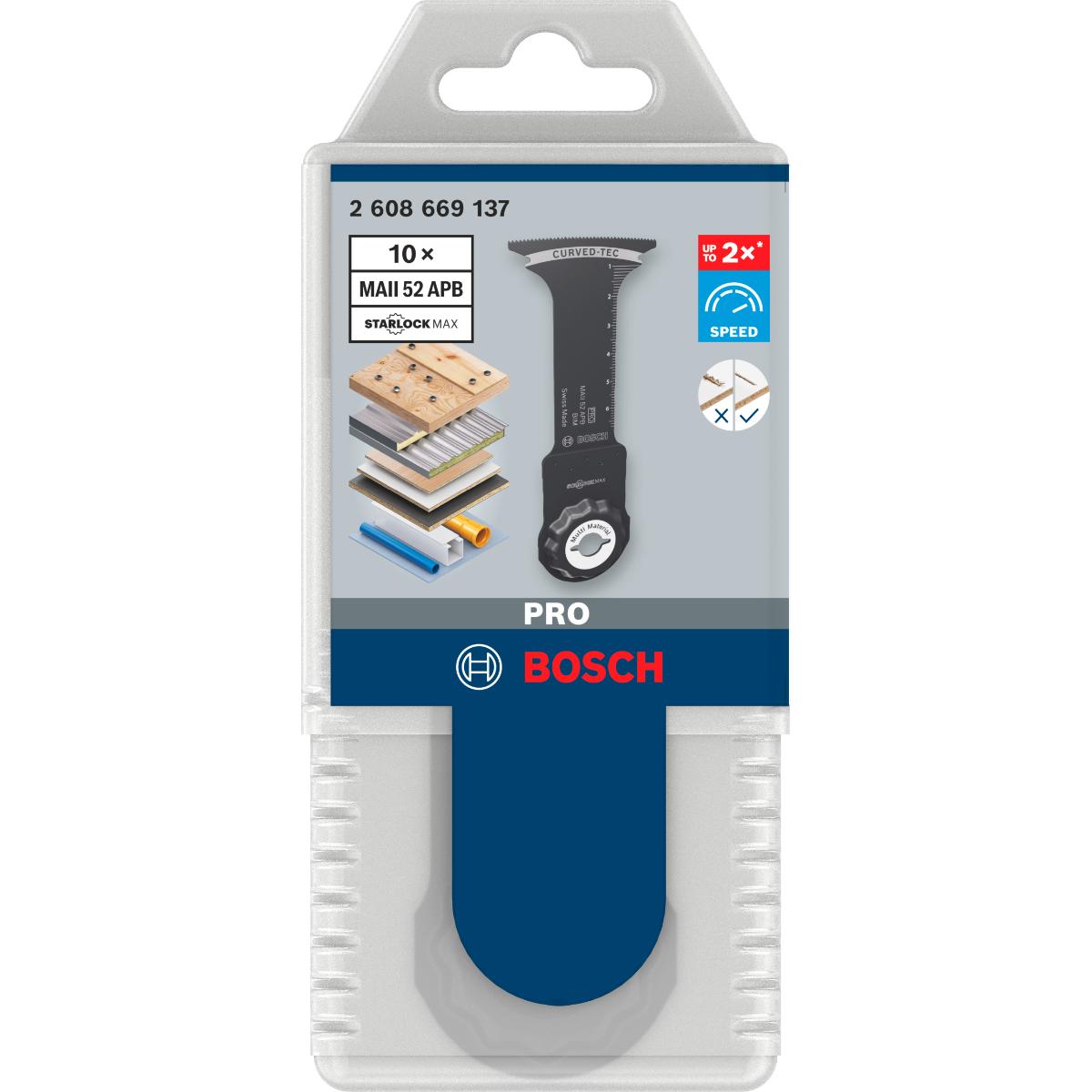 Bosch PRO MAII 52 APB Blatt für Multifunktionswerkzeuge,52 x 75 mm