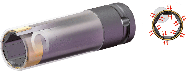 KS Tools SlimPOWER 1/2"Impact-Stecknuss