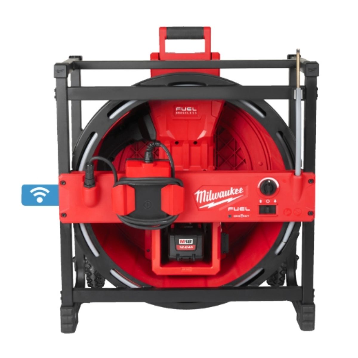 Milwaukee M18HSFSM-122 Hochgeschwindigkeitsrohrreiniger mit flexibler Welle