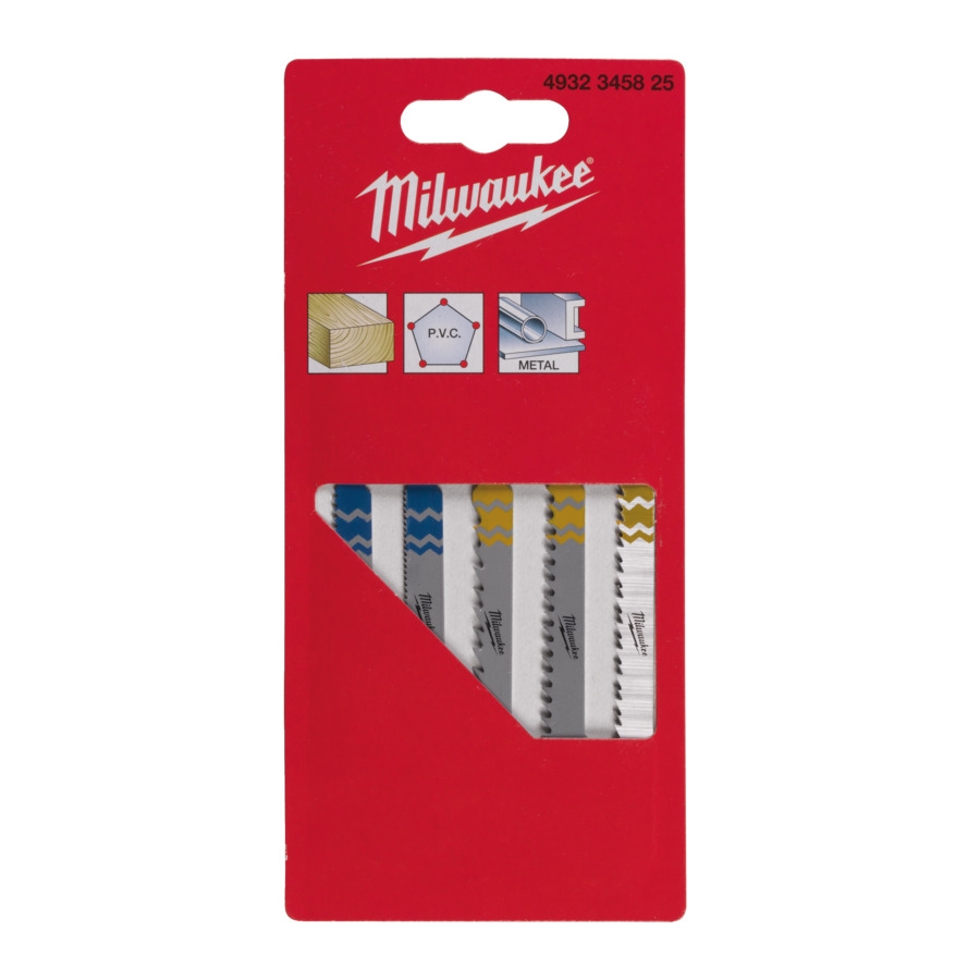 Milwaukee - Stichsägeblatt-Set Holz & Metall - 5-teilig