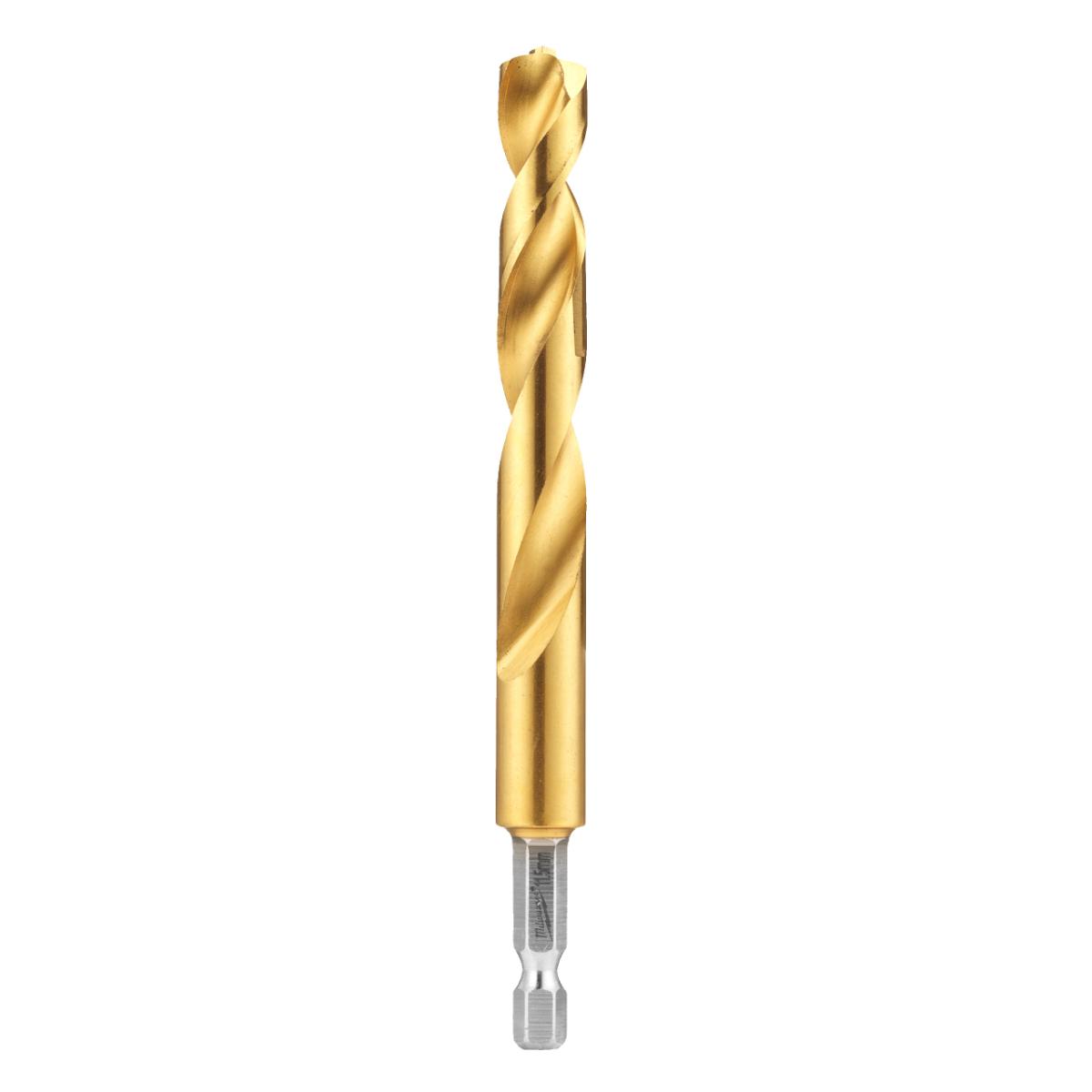 Milwaukee Metallbohrer SHOCKWAVE HSS-G TiN 11,5mm - RED HEX -5 Stück